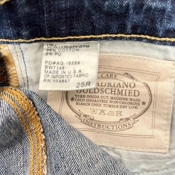 AG Adriano Goldschmied Cigarette Jeans Distressed Low Rise Straight Leg - Picture 9 of 9